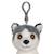 Porte-clés chien husky 12 cm Blanc 2 - vertbaudet enfant 