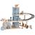 Garage en bois multi-niveaux Bleu, marron blanc 1 - vertbaudet enfant 