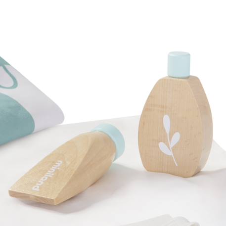 Ensemble d´hygiène en bois pour poupées Marron 4 - vertbaudet enfant 