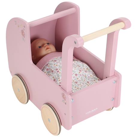 Landau pour poupée en bois Rose 2 - vertbaudet enfant 