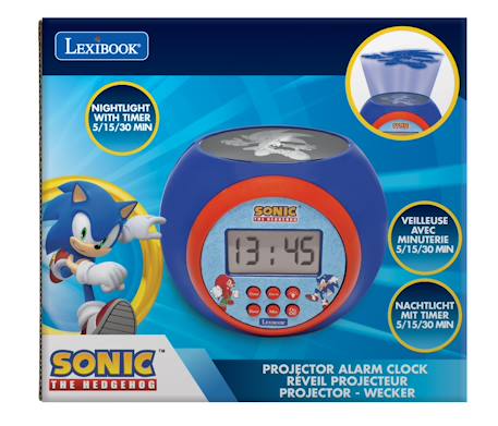 Réveil projecteur Sonic fonction alarme veilleuse MULTICOLORE 4 - vertbaudet enfant 