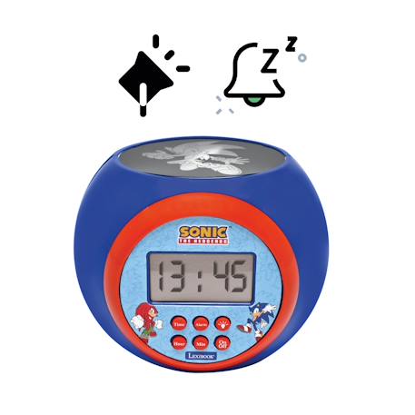 Réveil projecteur Sonic fonction alarme veilleuse MULTICOLORE 3 - vertbaudet enfant 