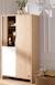 Armoire 2 portes et 1 niche avec claustra en bois décor chêne suave - tokyo Blanc/marron+Rouge/marron+Vert/marron 1 - vertbaudet enfant 