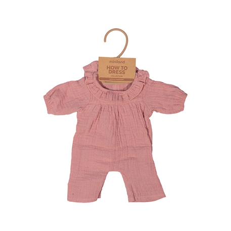 Pyjama rose avec chapeau pour poupée de 38cm Rose 3 - vertbaudet enfant 