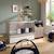 Lit combiné évolutif en décor bois avec commode à langer 1 porte - up Gris+Marron 1 - vertbaudet enfant 
