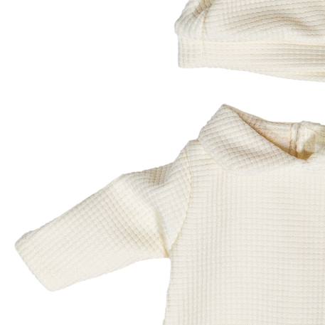 Pyjama beige avec chapeau pour poupée 38cm Beige 2 - vertbaudet enfant 