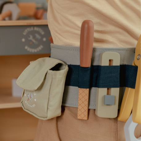 Ceinture à outils en bois Bleu, jaune, vert 6 - vertbaudet enfant 