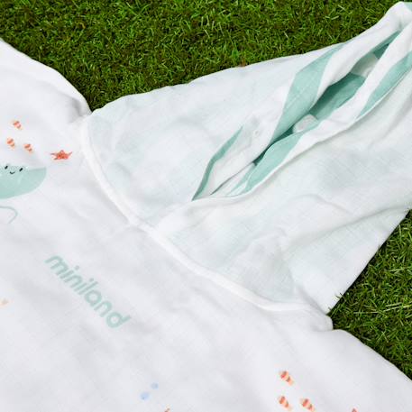 Poncho en mousseline pour bébé Blanc 2 - vertbaudet enfant 