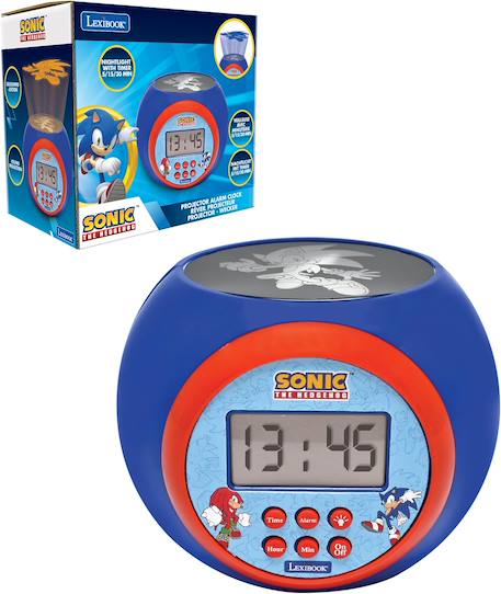 Réveil projecteur Sonic fonction alarme veilleuse MULTICOLORE 1 - vertbaudet enfant 