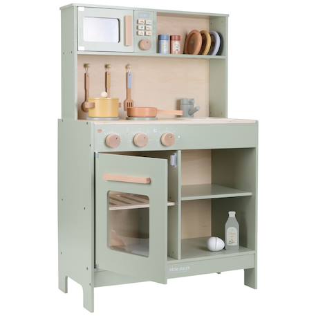 Cuisine en bois solide, couleurs vertes Vert 2 - vertbaudet enfant 