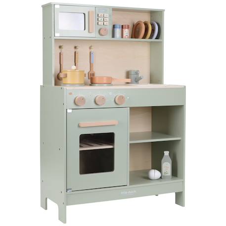 Cuisine en bois solide, couleurs vertes Vert 1 - vertbaudet enfant 