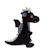 Peluche - peluche dragon sonore, noir 17 cm Noir 2 - vertbaudet enfant 