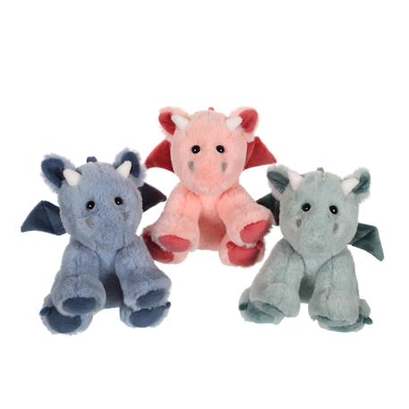 Peluche dragon Trendy 16 cm Rose 2 - vertbaudet enfant 