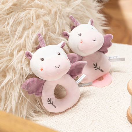 Hochet licorne 'Bamboo' Blanc 5 - vertbaudet enfant 