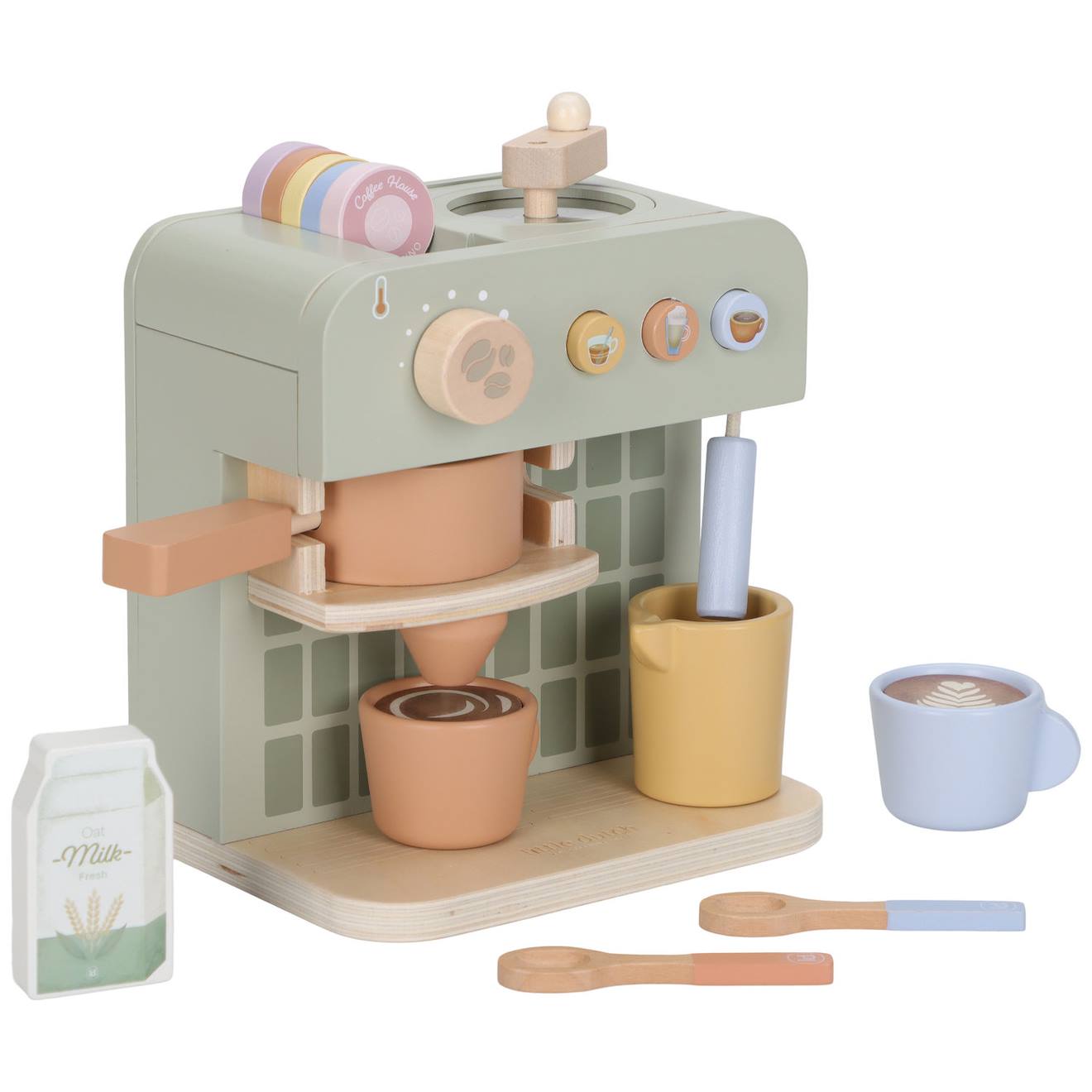 Machine à café et à thé en bois FSC® multicolore Machine à café et à thé en bois FSC® multicolore