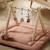 Arche d'éveil bois avec 4 jouets Beige/bleu+Beige/jaune+Beige/rose+Bleu+Ecru/caramel+Jaune+Jaune/vert+Marron+Rose 5 - vertbaudet enfant 