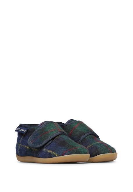 Pantoufles en tissu home Marine-+Multicolore- 2 - vertbaudet enfant 