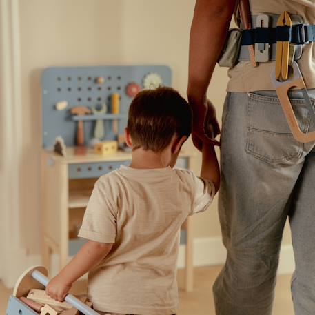 Ceinture à outils en bois Bleu, jaune, vert 5 - vertbaudet enfant 