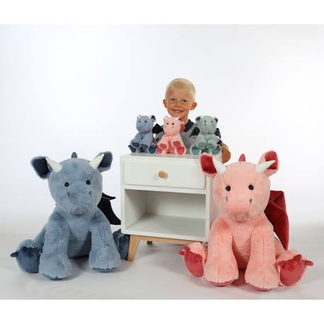 Peluche dragon Trendy 16 cm Rose 5 - vertbaudet enfant 