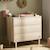 Commode 3 tiroirs pieds bois - paloma Blanc/marron+Marron 7 - vertbaudet enfant 