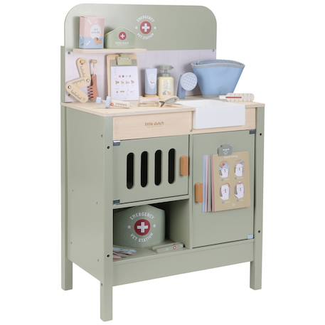 Cabinet de vétérinaire en bois Vert, rouge, blanc 2 - vertbaudet enfant 