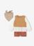 Ensemble 3 pièces bébé pull 2 en 1 + short + foulard terracotta 1 - vertbaudet enfant 