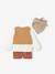 Ensemble 3 pièces bébé pull 2 en 1 + short + foulard terracotta 5 - vertbaudet enfant 