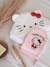 Coffret cadeau bébé cape de bain et gant de toilette Hello Kitty blanc 1 - vertbaudet enfant 