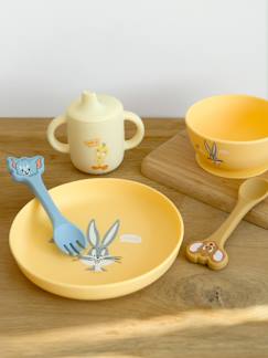 Puériculture-Repas-Vaisselle, coffret repas-Tasse apprentissage en silicone Titi Looney Tunes 