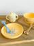 Assiette antidérapante en silicone Bugs Bunny Looney Tunes jaune 2 - vertbaudet enfant 