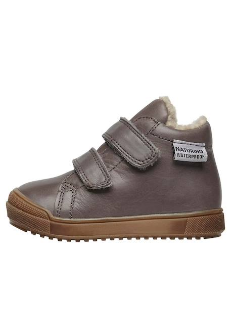 Bottes en cuir avec doublure en mouton synthétique new mulaz vl Gris-+Marine-+Rose- 3 - vertbaudet enfant 
