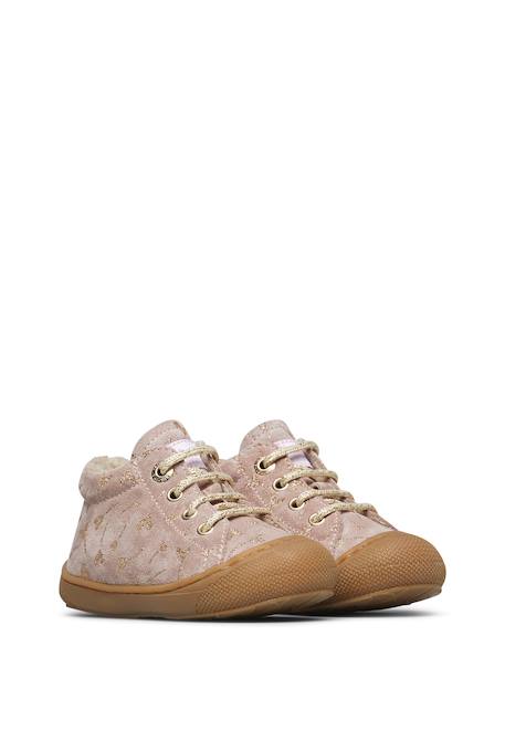 Chaussures premiers pas en suède cocoon Rose-platine-+Violet- 2 - vertbaudet enfant 