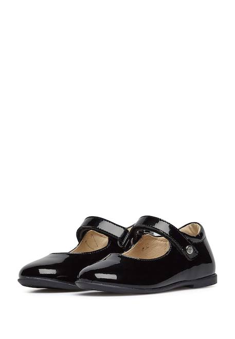 Ballerines en vernis darling Beige-+Noir- 10 - vertbaudet enfant 