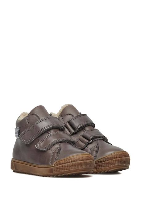 Bottes en cuir avec doublure en mouton synthétique new mulaz vl Gris-+Marine-+Rose- 2 - vertbaudet enfant 