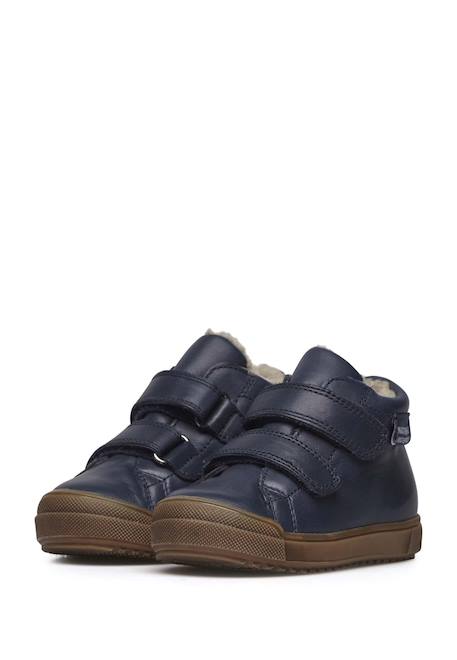Bottes en cuir avec doublure en mouton synthétique new mulaz vl Gris-+Marine-+Rose- 10 - vertbaudet enfant 