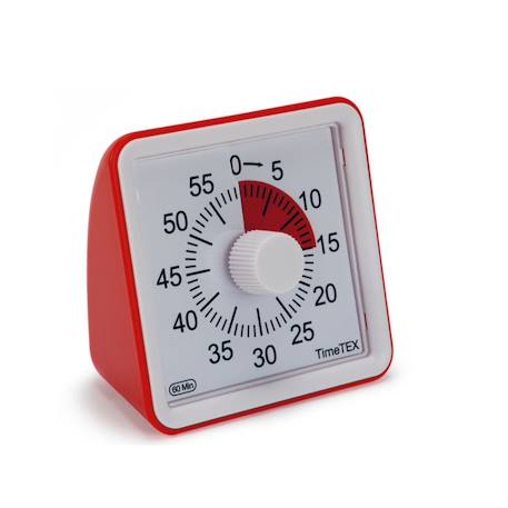 Timer silencieux rouge - piles incluses - jeux d'apprentissage - jouet éducatif pour enfants BLEU+ROUGE 12 - vertbaudet enfant 