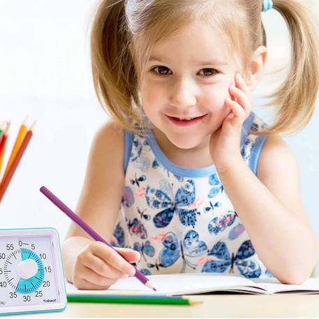 Timer silencieux rouge - piles incluses - jeux d'apprentissage - jouet éducatif pour enfants BLEU+ROUGE 10 - vertbaudet enfant 