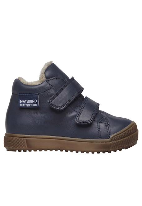 Bottes en cuir avec doublure en mouton synthétique new mulaz vl Gris-+Marine-+Rose- 6 - vertbaudet enfant 