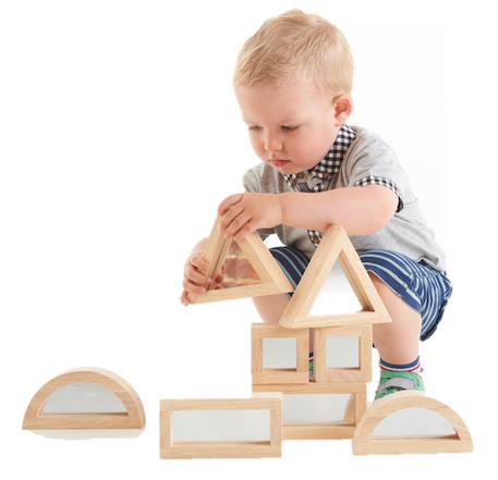 Set de 8 miroirs de jeu Multi-coloured 1 - vertbaudet enfant 