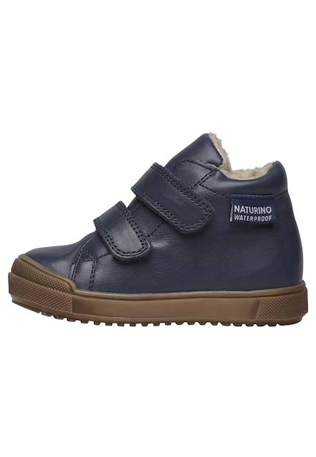 Bottes en cuir avec doublure en mouton synthétique new mulaz vl Gris-+Marine-+Rose- 8 - vertbaudet enfant 