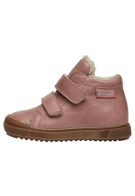 Bottes en cuir avec doublure en mouton synthétique new mulaz vl Gris-+Marine-+Rose- 13 - vertbaudet enfant 