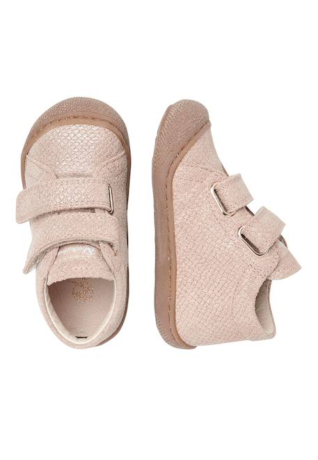 Chaussures premiers pas en suède laminé cocoon vl Rose clair- 4 - vertbaudet enfant 