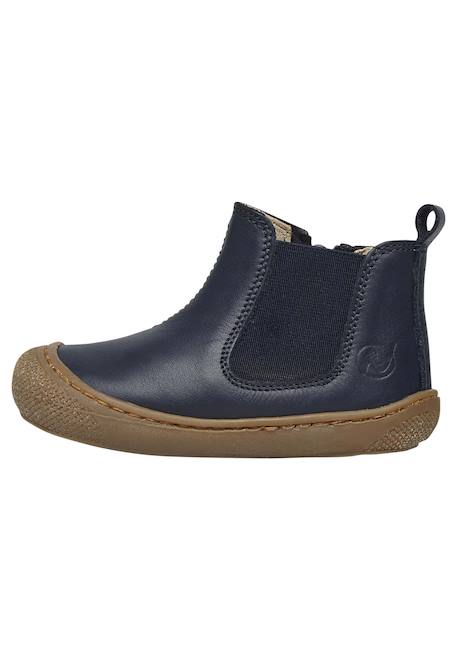Boots premiers pas sally Marine-+Marron clair- 3 - vertbaudet enfant 