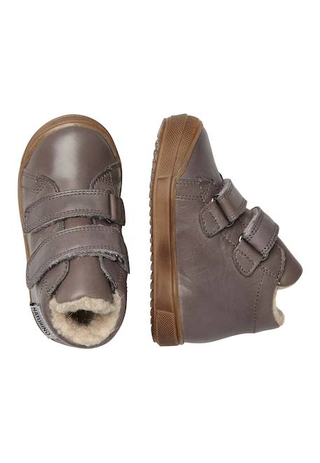 Bottes en cuir avec doublure en mouton synthétique new mulaz vl Gris-+Marine-+Rose- 4 - vertbaudet enfant 