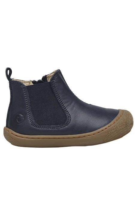 Boots premiers pas sally Marine-+Marron clair- 1 - vertbaudet enfant 