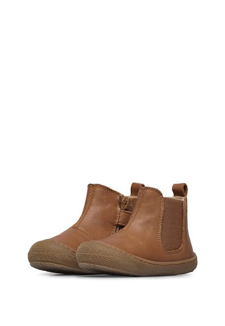 Boots premiers pas sally Marine-+Marron clair- 10 - vertbaudet enfant 
