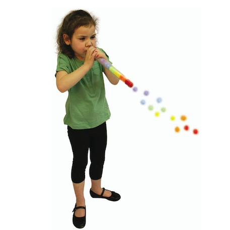 Tube d'aspiration et de soufflage - jouet éducatif pour enfants Multi-coloured 3 - vertbaudet enfant 