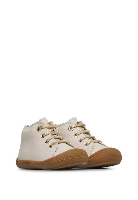 Chaussures premiers pas en cuir cottins Blanc-platine- 2 - vertbaudet enfant 