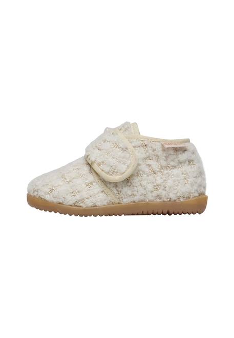 Pantoufles en tissu home Blanc crème- 3 - vertbaudet enfant 