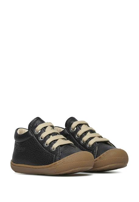 Chaussures premiers pas en cuir cocoon Noir- 2 - vertbaudet enfant 